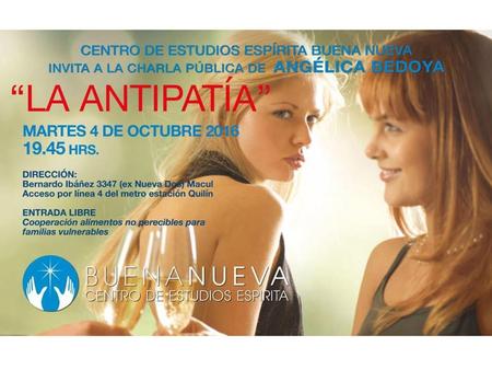 ANTIPATIA. ANTIPATIA DEFINICION: Modo de ser o de actuar de una persona que la hace desagradable a los demás. Sentimiento de rechazo o disgusto hacia.