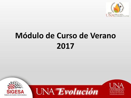 Módulo de Curso de Verano