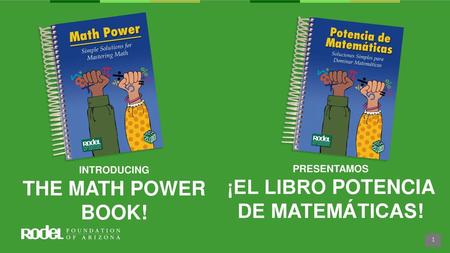 Introducing the math power book!