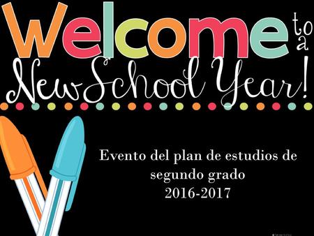 Evento del plan de estudios de segundo grado