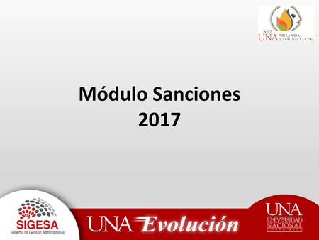 Módulo Sanciones 2017.