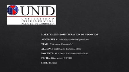 MAESTRÍA EN ADMINISTRACION DE NEGOCIOS