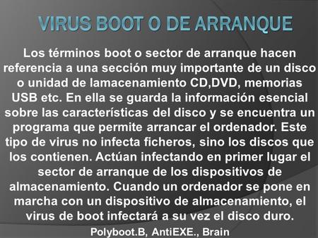 Virus boot o de arranque