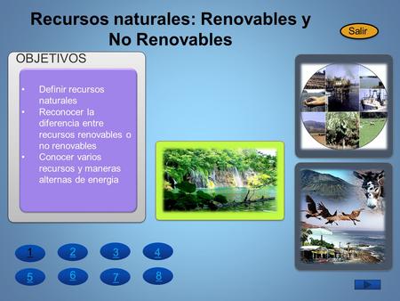 Recursos naturales: Renovables y No Renovables