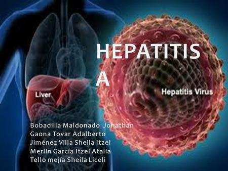 Hepatitis A Bobadilla Maldonado Jonathan Gaona Tovar Adalberto
