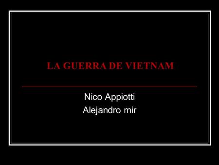 Nico Appiotti Alejandro mir