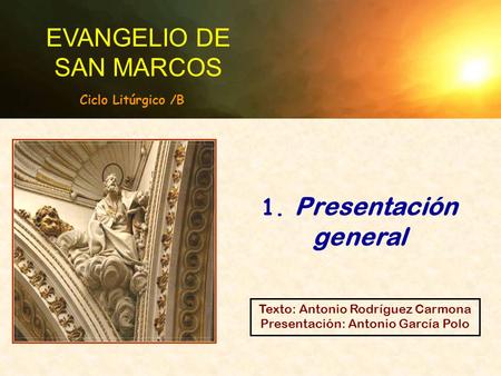 EVANGELIO DE SAN MARCOS