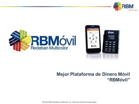 Mejor Plataforma de Dinero Móvil “RBMóvil”