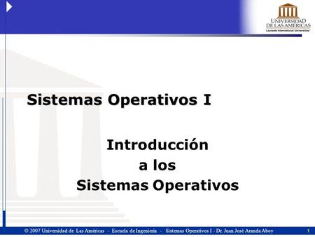 Introducción a los Sistemas Operativos
