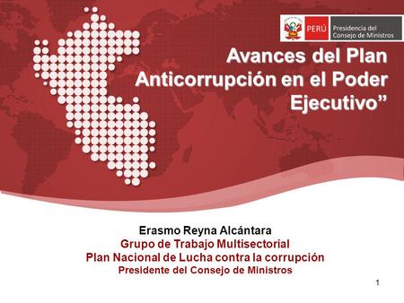 Avances del Plan Anticorrupción en el Poder Ejecutivo”