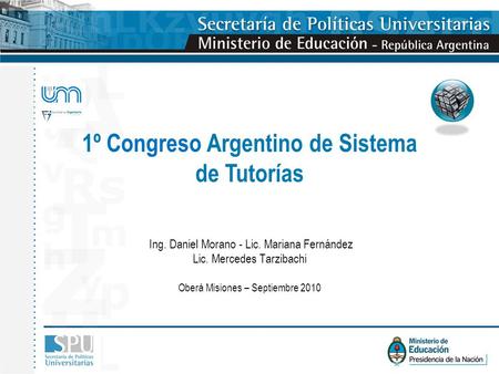1º Congreso Argentino de Sistema de Tutorías