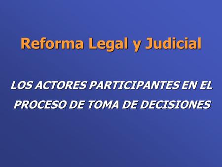 Programa Integral de Reforma Judicial