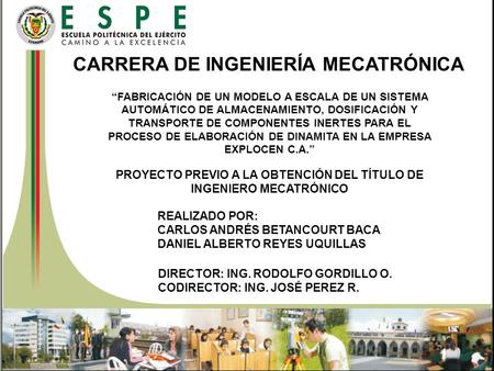 CARRERA DE INGENIERÍA MECATRÓNICA