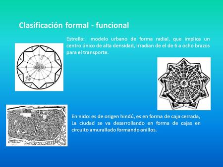 Clasificación formal - funcional