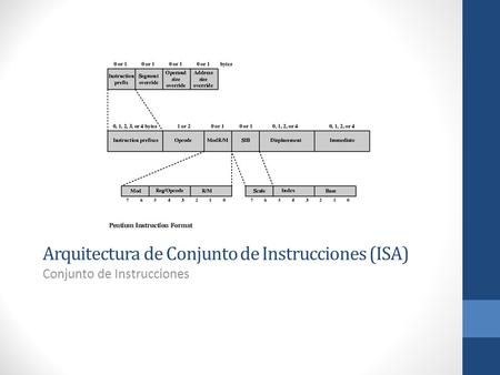 Arquitectura de Conjunto de Instrucciones (ISA)