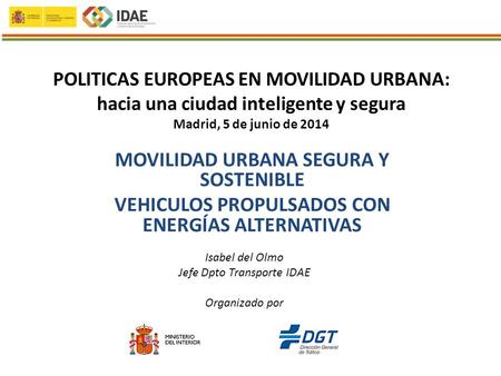 MOVILIDAD URBANA SEGURA Y SOSTENIBLE