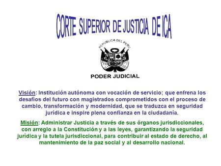 CORTE SUPERIOR DE JUSTICIA DE ICA