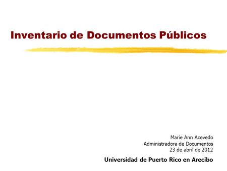 Inventario de Documentos Públicos