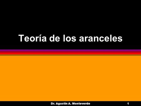Teoría de los aranceles