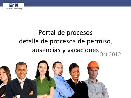 Portal de procesos detalle de procesos de permiso, ausencias y vacaciones Oct 2012.