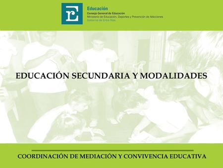 COODINACIÓN DE CONVIVENCIA Y MEDIACIÓN EDUCATIVA