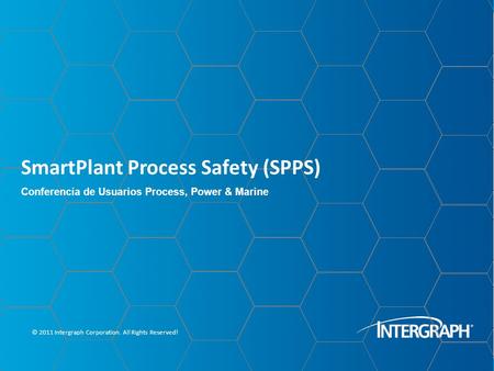 SmartPlant Process Safety (SPPS)