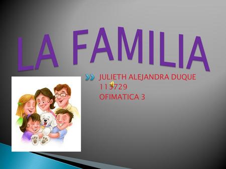 LA FAMILIA JULIETH ALEJANDRA DUQUE 113729 OFIMATICA 3.
