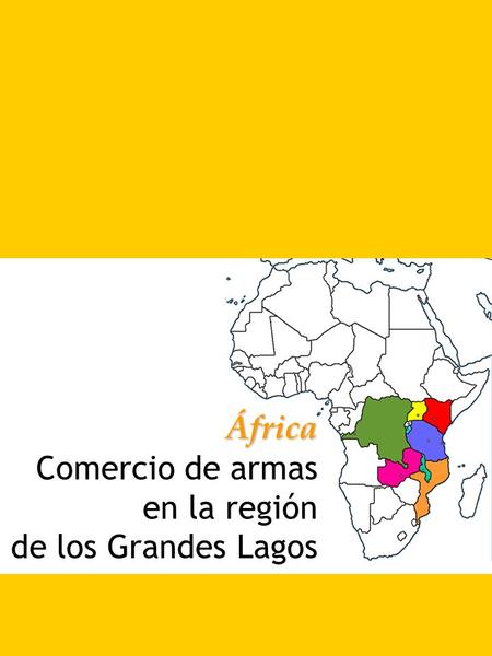 África Comercio de armas en la región de los Grandes Lagos.