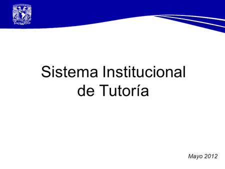 Sistema Institucional de Tutoría