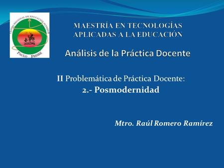 II Problemática de Práctica Docente: