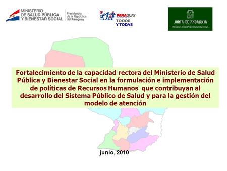 Fortalecimiento de la capacidad rectora del Ministerio de Salud Pública y Bienestar Social en la formulación e implementación de políticas de Recursos.
