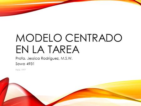 Modelo Centrado en la Tarea