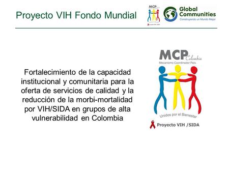 Proyecto VIH Fondo Mundial