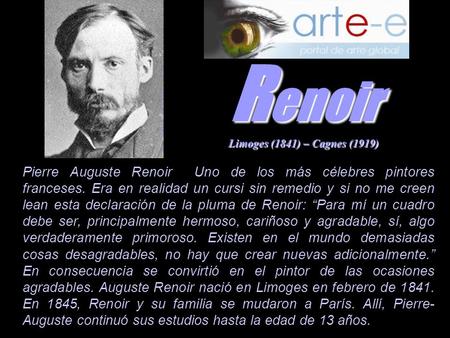 Renoir Limoges (1841) – Cagnes (1919)