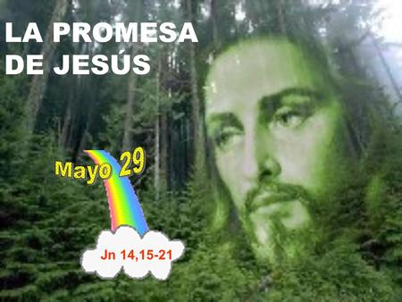 LA PROMESA DE JESÚS Mayo 29 Jn 14,15-21 ..