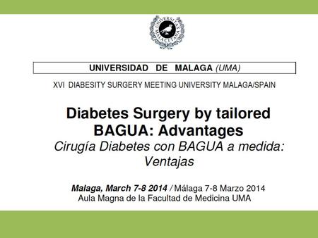 Procedimientos bariátricos utilizados en la actualidad para diabetes: balance entre dificultad y seguridad (Bariatric procedures currently used for diabetes: