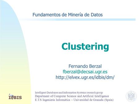 Clustering “Sinónimos” según el contexto… Clustering (IA)