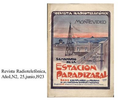 Revista Radiotelefónica, AñoI,N2, 25,junio,l923.