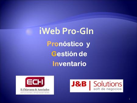 Pronóstico y Gestión de Inventario 1 iWeb Pro-GIn.