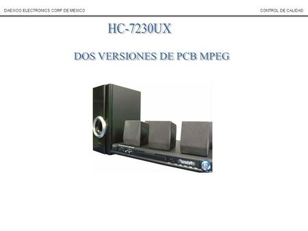 DAEWOO ELECTRONICS CORP DE MEXICOCONTROL DE CALIDAD.