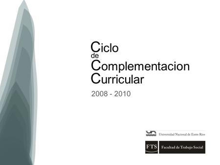 Ciclo de Complementacion Curricular 2008 - 2010.