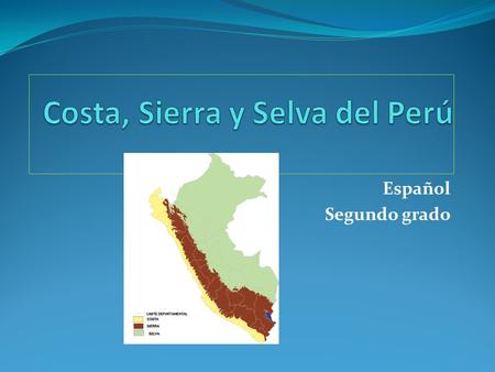 Costa, Sierra y Selva del Perú