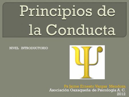 Principios de la Conducta