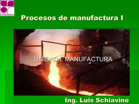 Procesos de manufactura I