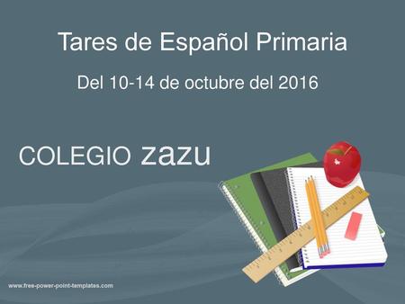 Tares de Español Primaria