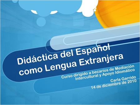 Didáctica del Español como Lengua Extranjera