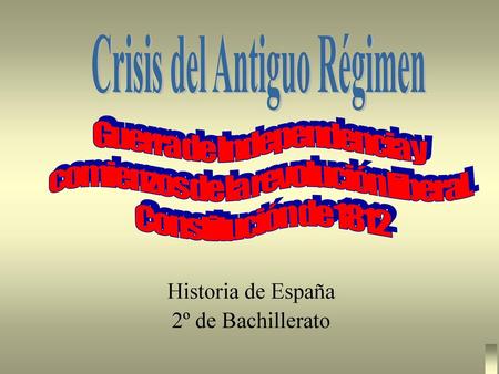 Historia de España 2º de Bachillerato