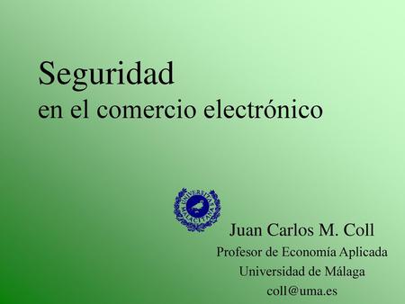 Seguridad en el comercio electrónico