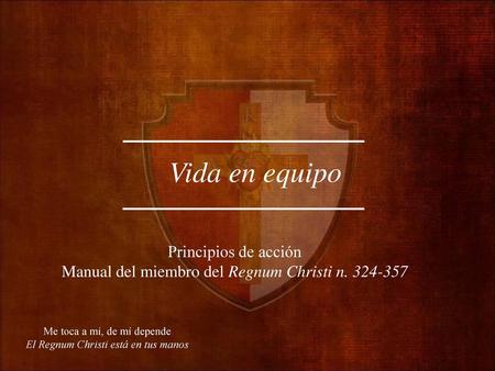 Vida en equipo Principios de acción