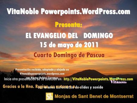 VitaNoble Powerpoints.WordPress.com Presenta: